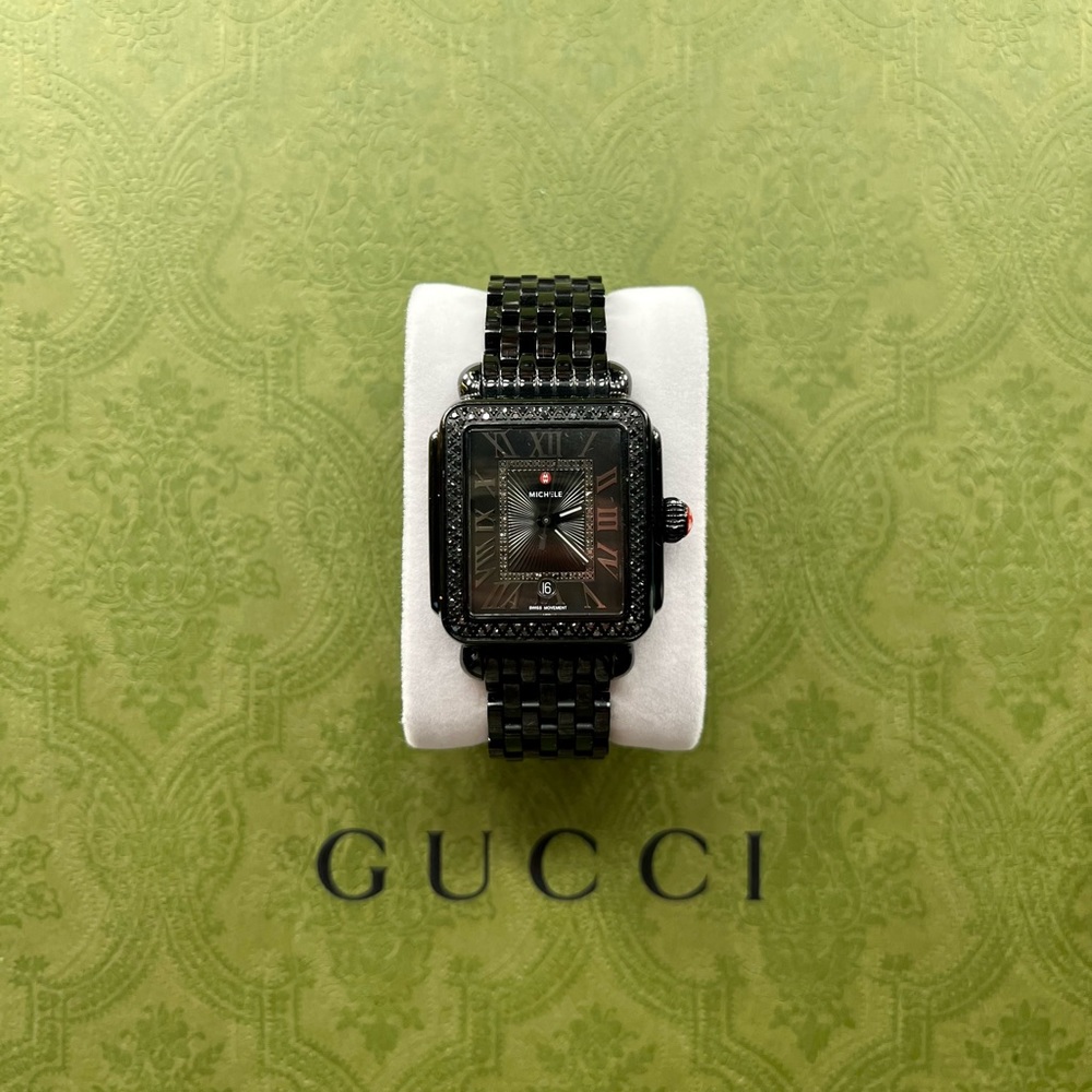 Michele Black Diamond 💎 Mens Watch